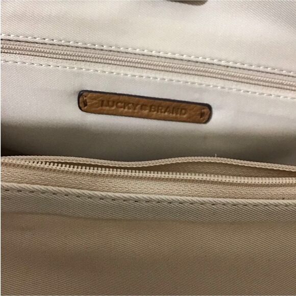 Lucky Brand Dina Leather Multi-Functional Satchel New - Picture 10 of 14